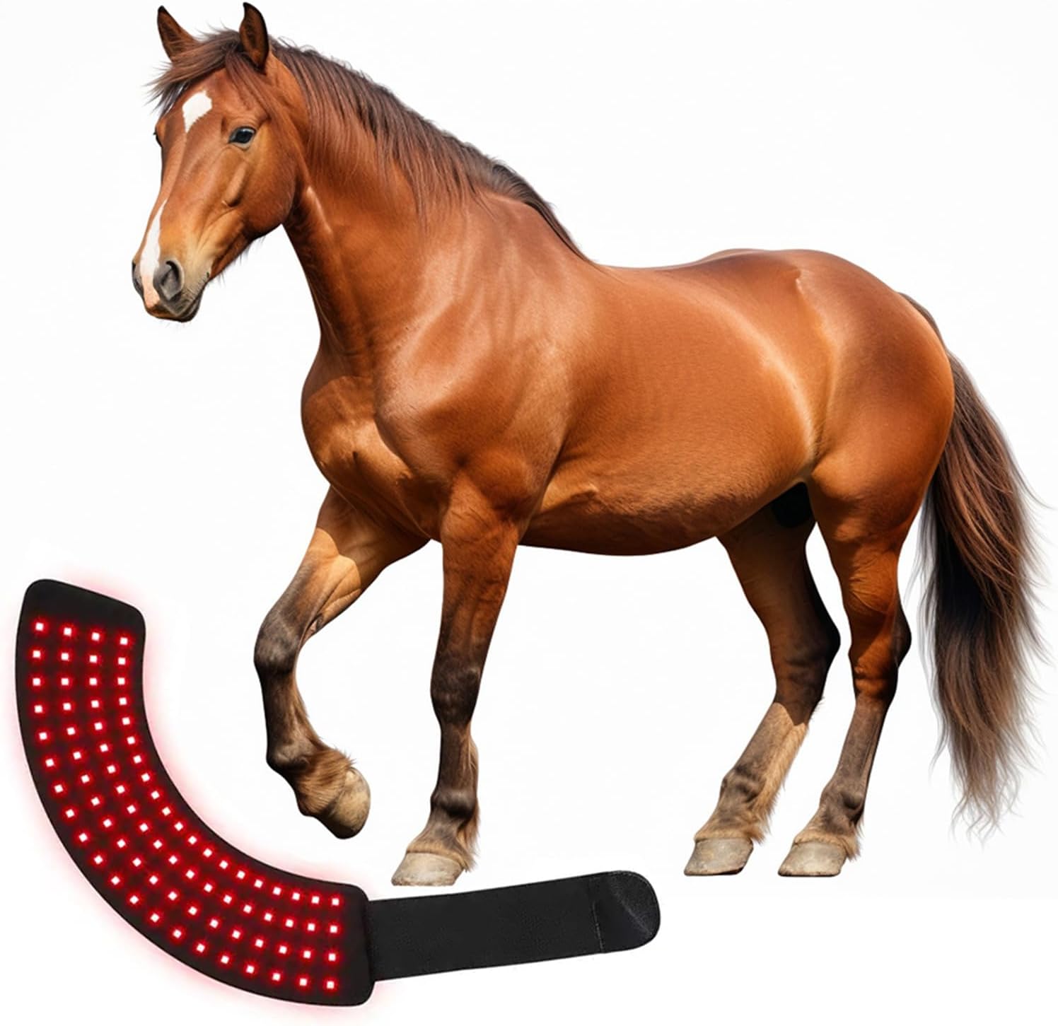 LED Red Light Therapy Device for Horse, Horse Near Infrared Therapy Wrap Portable Deep Light Therapy Red Light, Gen Daily Use