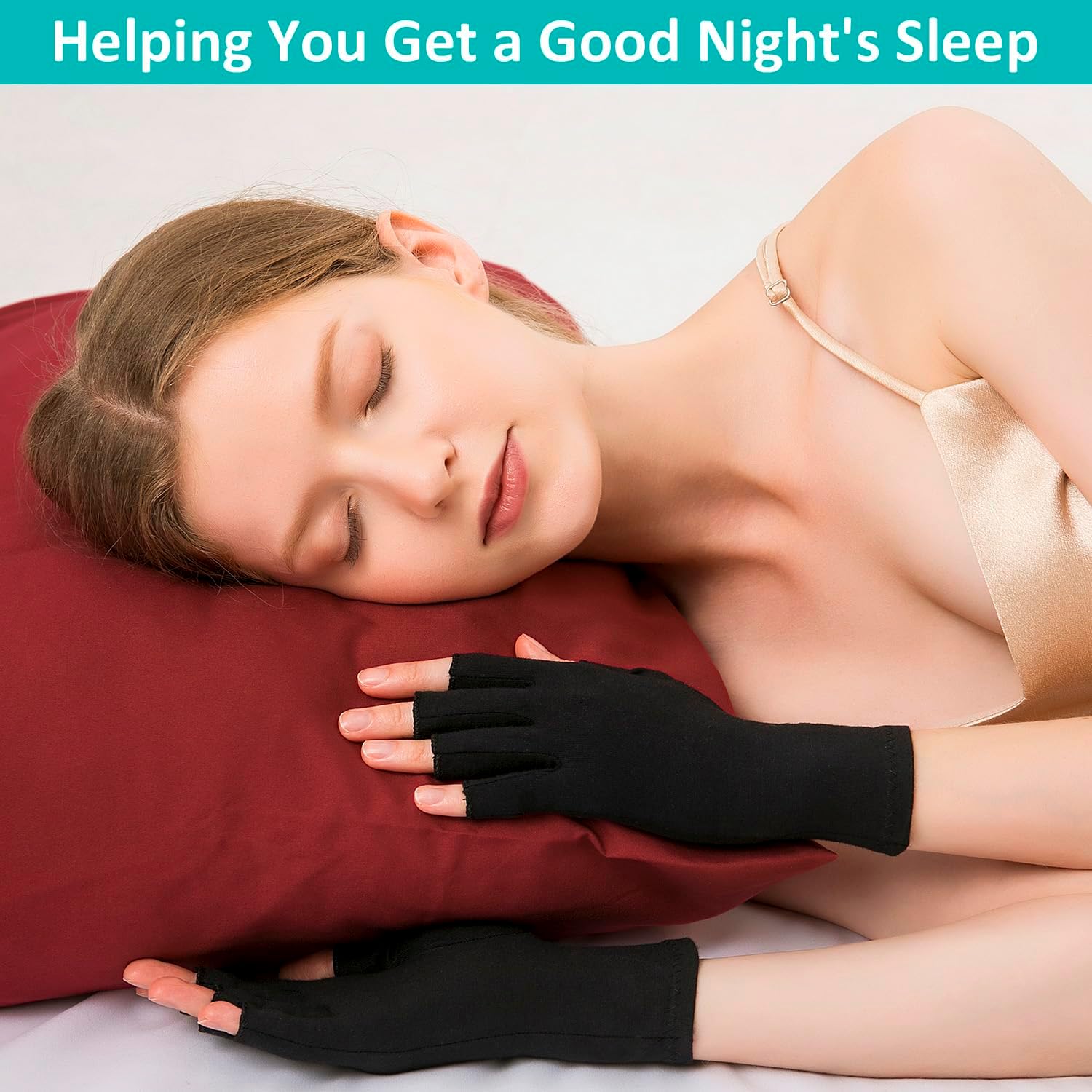 2 Pairs Arthritis Compression Gloves for Women & Men for Pain