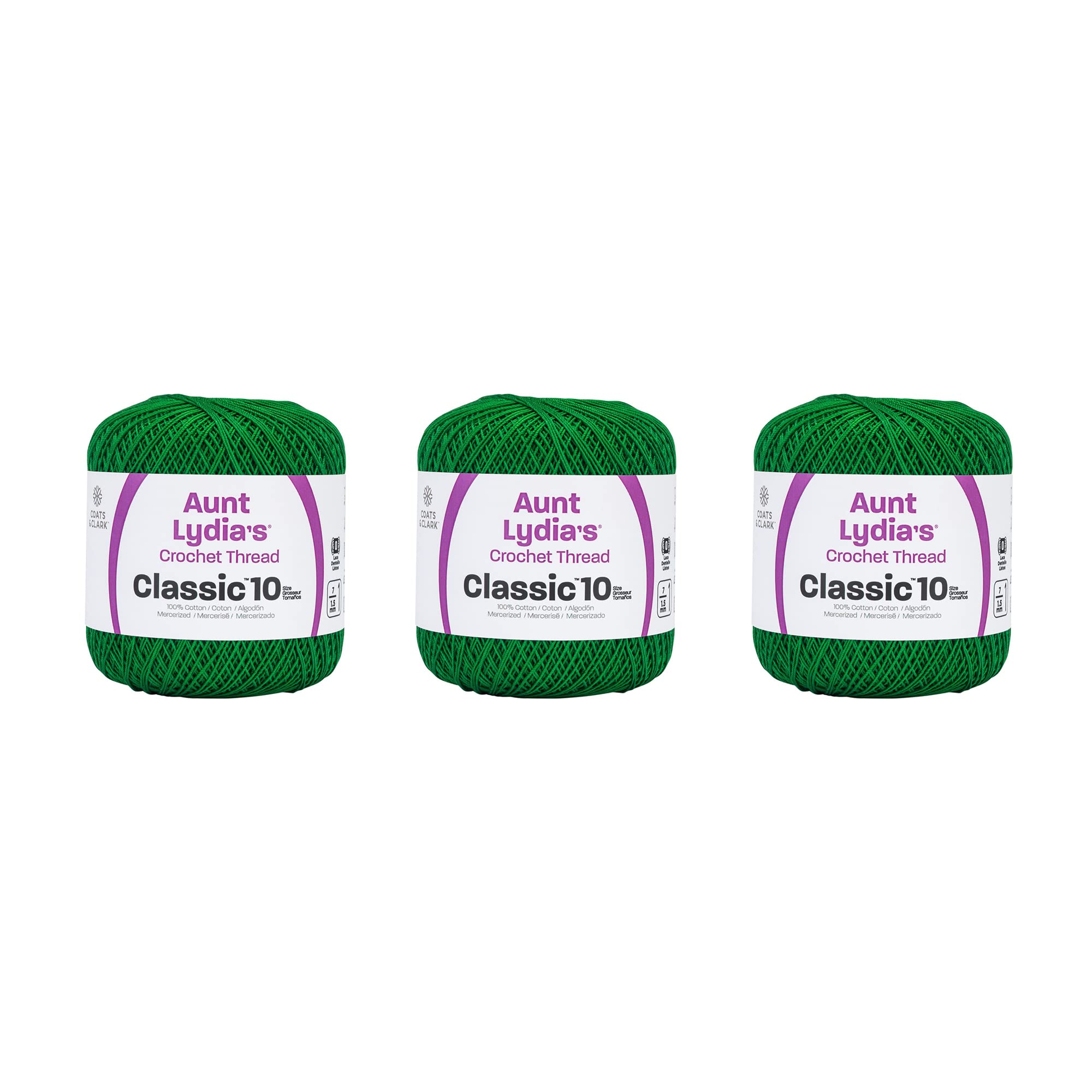 Amazon.com: Aunt Lydia Classic Myrtle Green Crochet - 3 Pack of