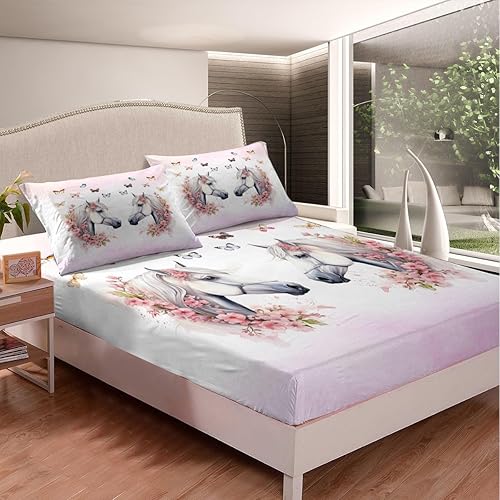 Miniatura 9 de Manfei Bonita sábana bajera ajustable de rana tamaño matrimonial, funda de cama de girasol amarillo con 2 fundas de almohada, juego de ropa de cama