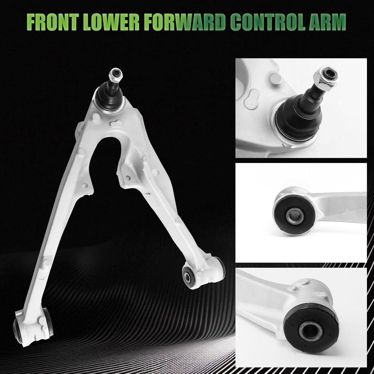Left Front Lower Control Arm with Ball Joints Set for 2015-2016 Escalade, 2014-2016 Silverado 1500, 2014-2016 Sierra 1500, Yukon, Yukon XL, Control Arm Replacement: 22853473