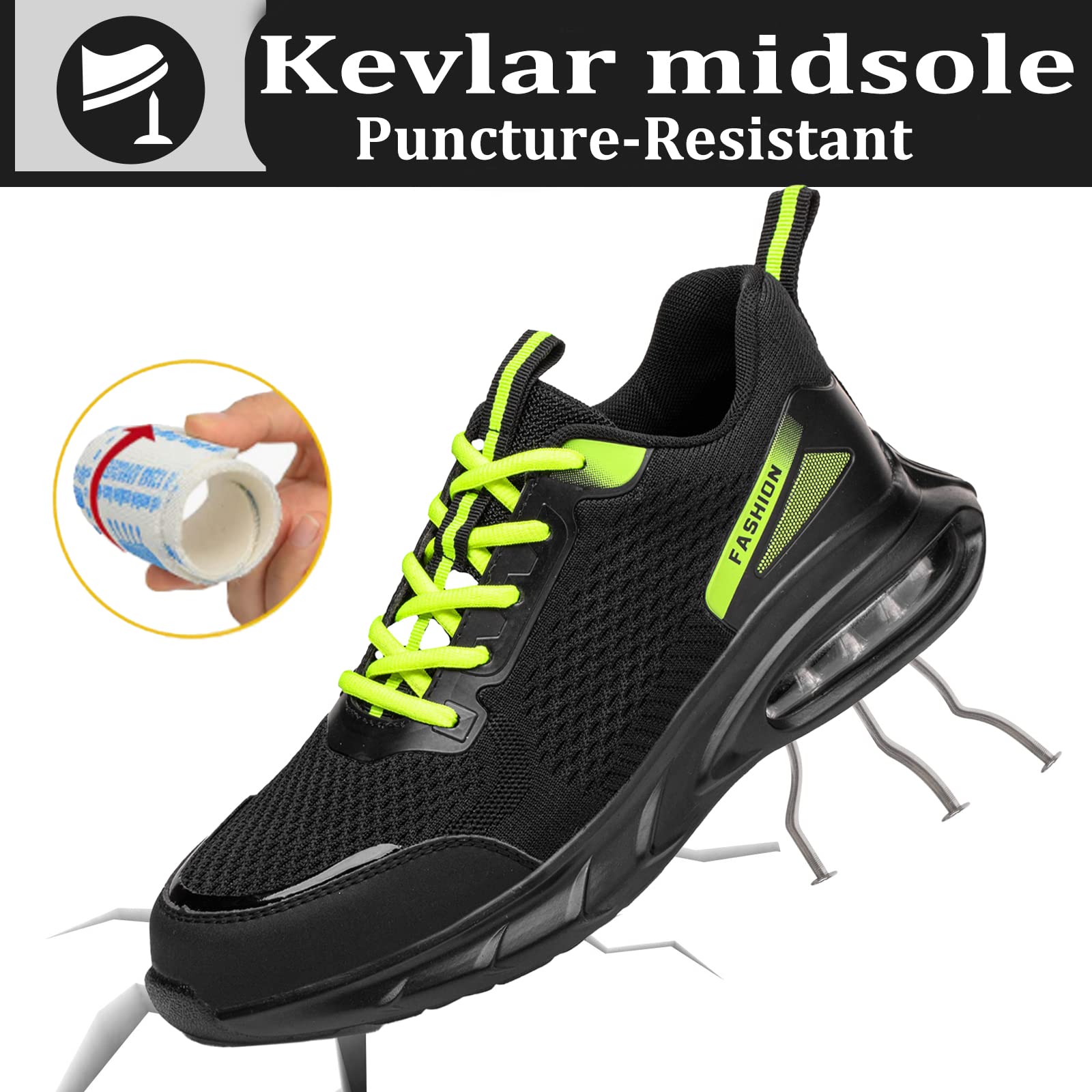 Impermeabili Scarpe Antinfortunistiche Uomo Donna Antiscivolo Scarpe da Lavoro con Punta in Acciaio Leggere Traspiranti Sportive di Sicurezza