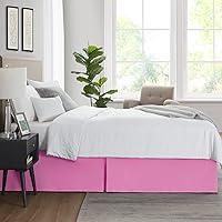 Vista 121 de Nestl - Falda plisada de cama de fácil ajuste, con caída a medida de 14 pulgadas, microfibra suave de doble cepillado, con calidad de hotel