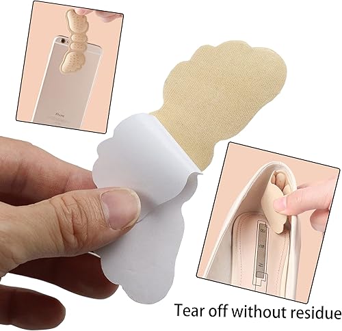 Miniatura 3 de TALLSOCNE Almohadillas de talón para zapatos que son demasiado grandes, agarres de talón para zapatos de mujer, protectores de talón para zapatos,