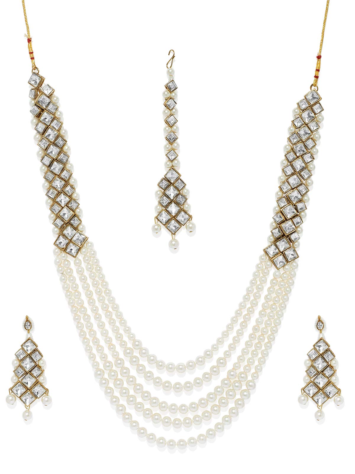 See full amazon price history chart for ZAVERI PEARLS Gold Tone Multi Layers Moti Mala Long Necklace Set For Women-ZPFK7834 ZAVERI PEARLS Gold Tone Multi Layers Moti Mala Long Necklace Set For Women-ZPFK7834 (B07KMBWSKV) Amazon Price History, Amazon Price Tracker