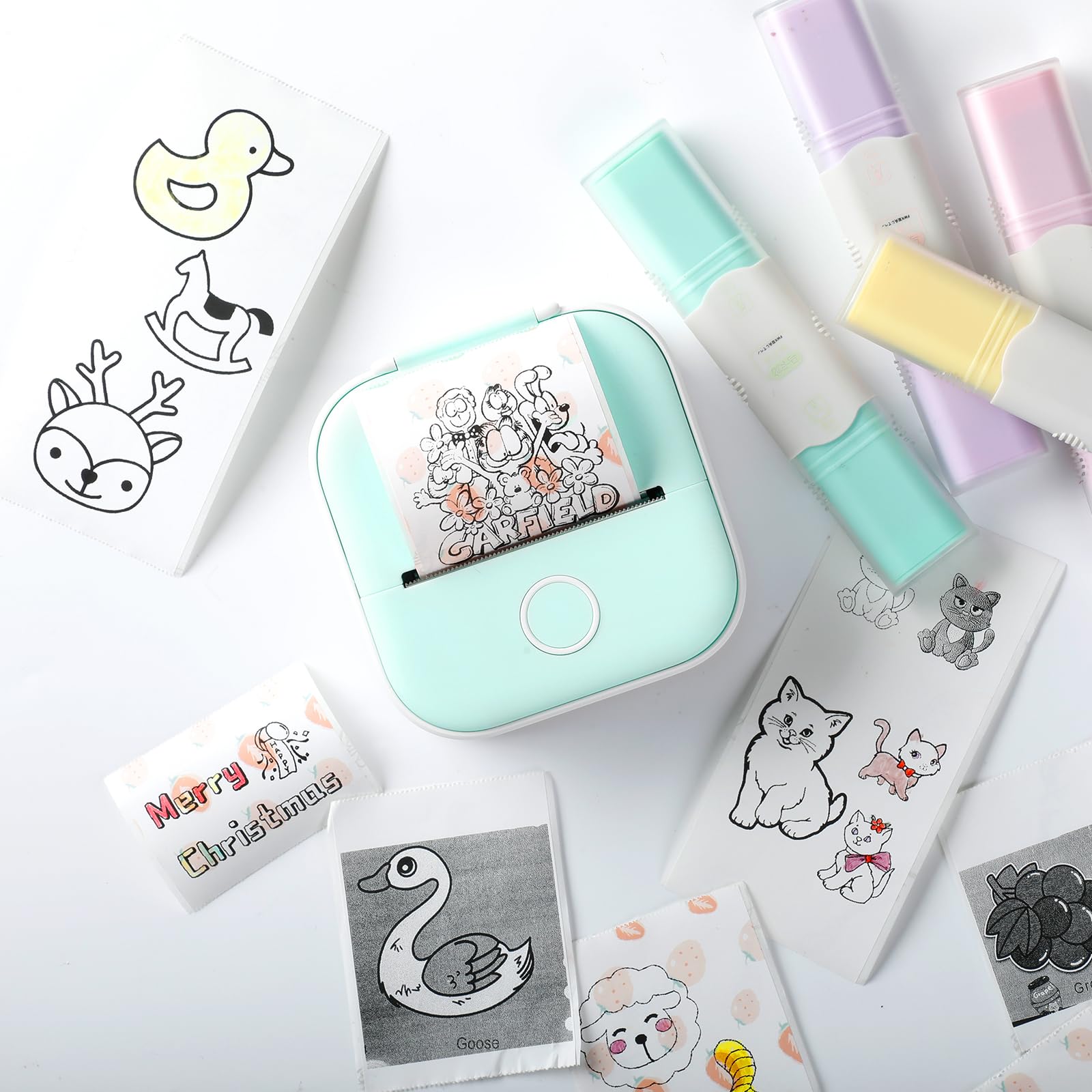 Mini stampante Print Pod, Stampante fotografica per telefono, Etichettatrice