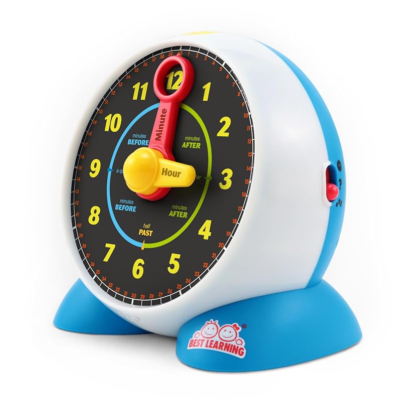 BEST LEARNING Learning Clock - Talking Time Teaching Toy for Kids