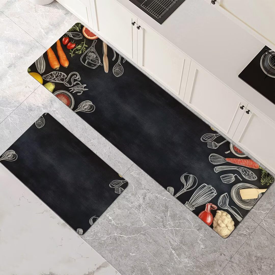 Alfombra cocina de 2 piezas que soluciona las salpicaduras de agua