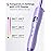 Wavytalk 3/8 Inch Small Curling Iron, Curling Wand for Short & Long Hair, Ceramic Small Barrel Curling Iron with Adjustable Temperature, Include Heat Resistant Glove (Purple)
