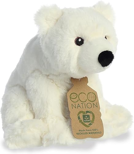 Miniatura 2 de Aurora Hecho de manera responsable Eco Nation Oso polar de peluche - Ideal para aventuras de juego - Perfecto para cumpleaños o simplemente porque