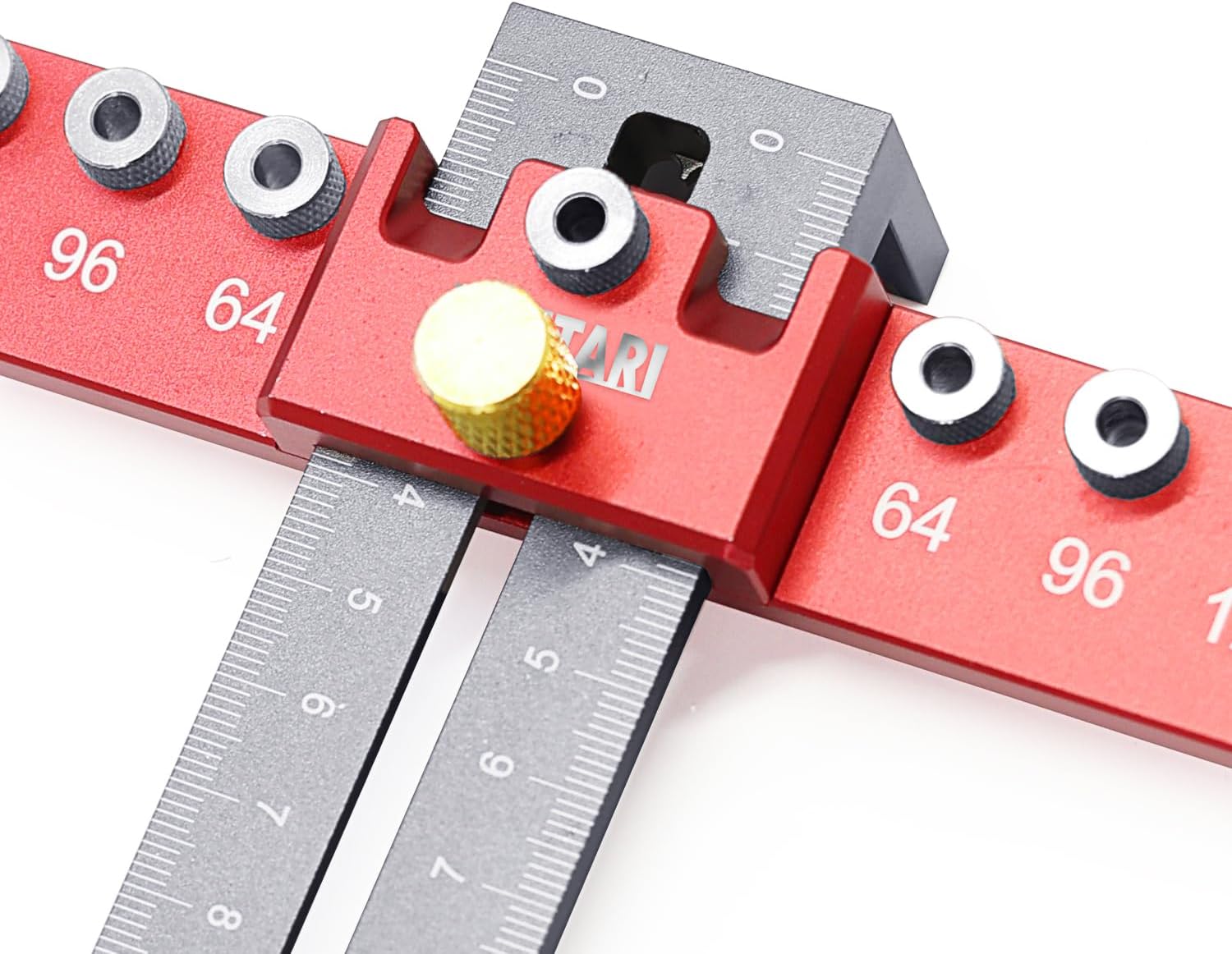 Cabinet Hardware Jig for Handles and Knobs, Aluminum Alloy Drill Guide Sleeve Drawer Pull Wood Adjustable Drill Template Guide Tool Set Punch Locator for Installing Handles