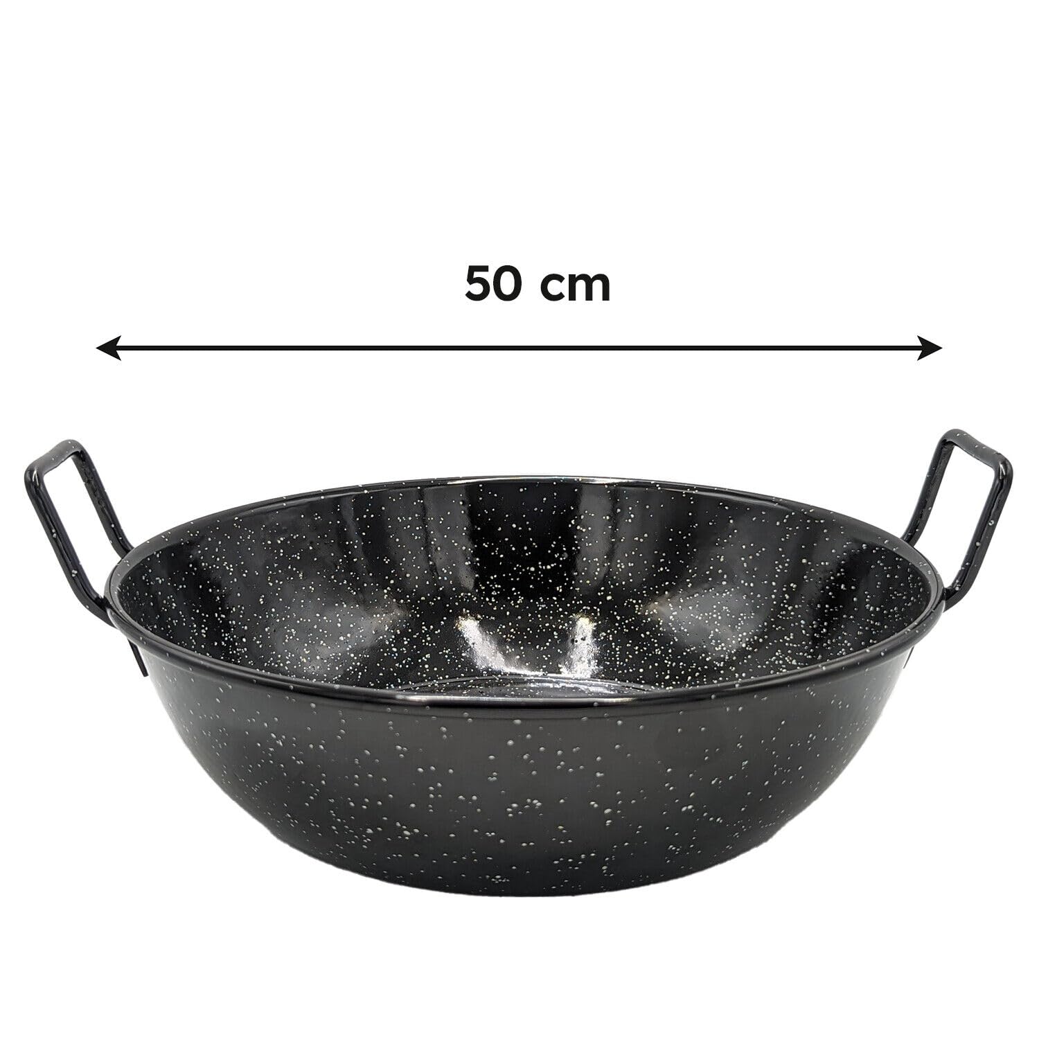 Garcima Complete Set – Paella Brander 50 cm Standaard & Stalen Paella Pan 60 cm – Mirador