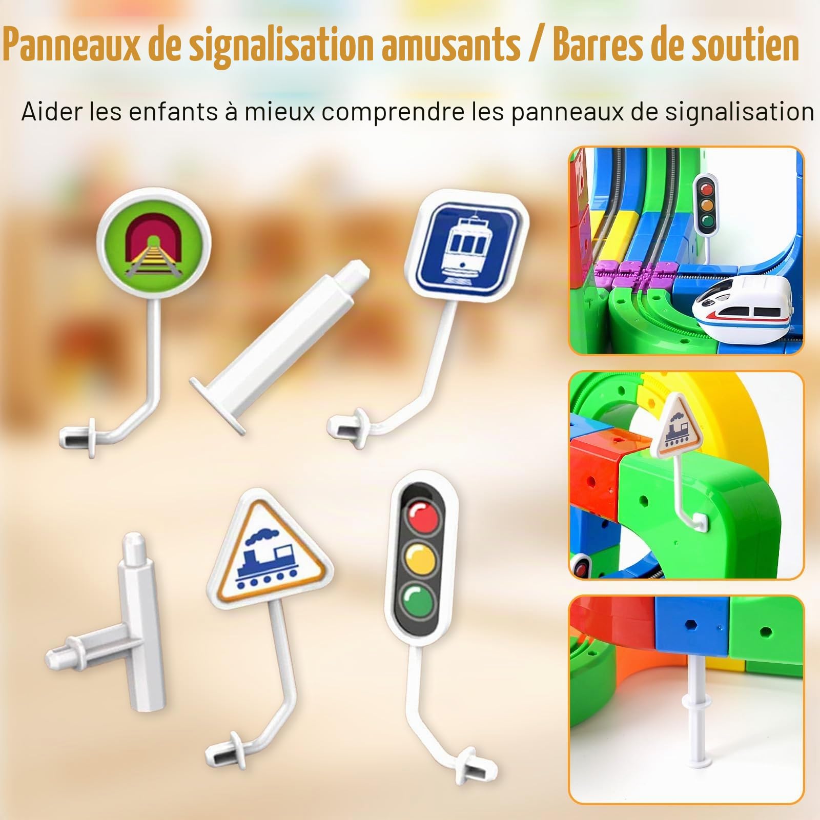 123 PCS Ensemble de train électrique,3D Cube De Rail Magique avec Train Motorisé Défiant La Gravité,Jouet De Construction d'apprentissage Flexible,Cadeau Créatif Circuit Trains électrique pour Enfants