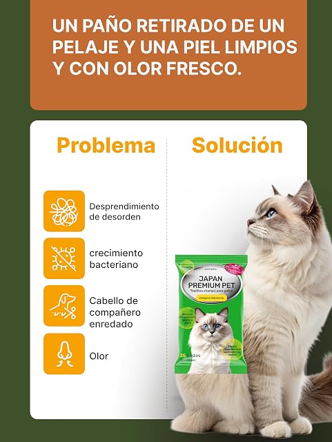 Foto 6 de 8 de Toallitas Gatos Tipo Toalla champú seco