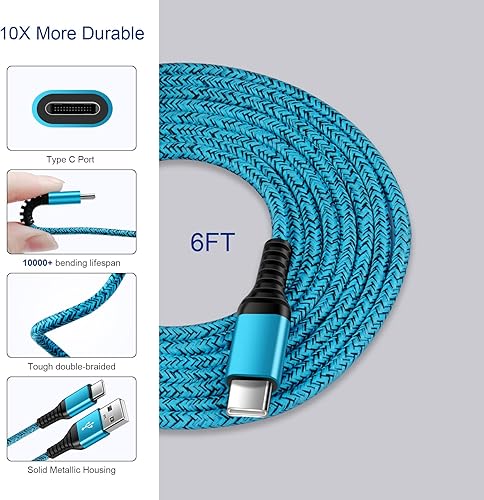 Miniatura 3 de Cargador de pared rápido QC3.0 de 18 W para teléfono Android, carga rápida, Samsung Galaxy S23 Ultra/S23 Plus/S22 Ultra/A14/A23/A13/A53/S21, Moto