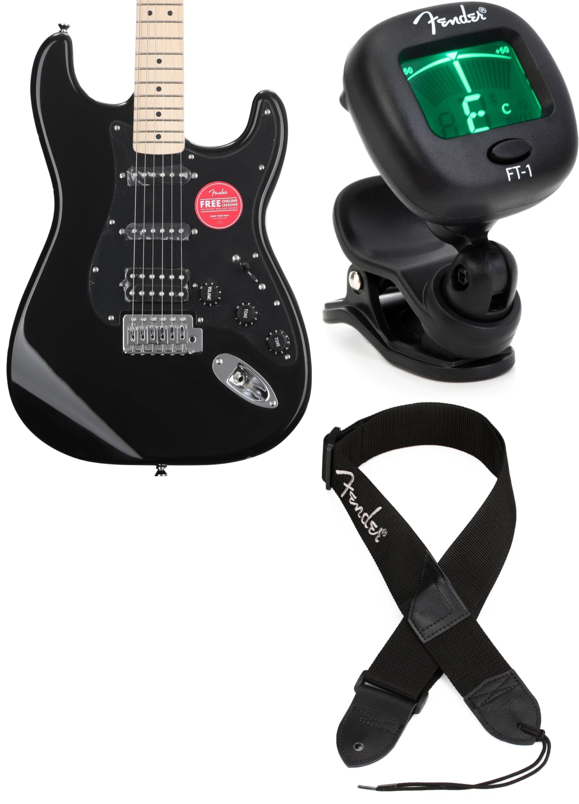 Amazon.com: Fender Squier Sonic Stratocaster HSS Electric Guitar