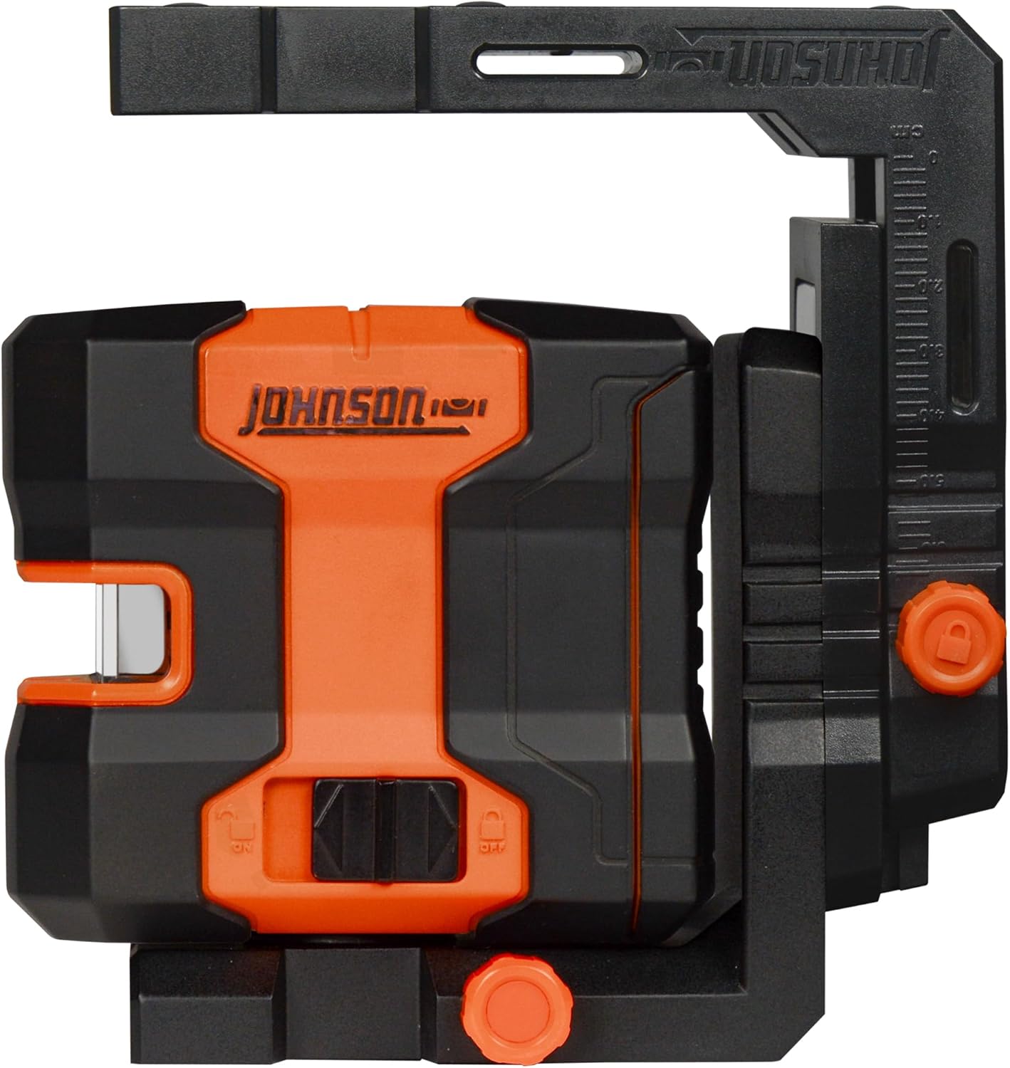 Johnson Level & Tool 40-6422 Magnetic 360° Laser Mounting Bracket for JLN Cross-Line, JDT Dot, and JLD Combination Lasers, Multi-Function Mount, Two Velcro Straps