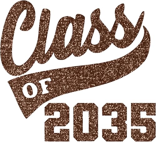 Vista 12 de Graduation Iron On Transfer, Class of 2035 Tshirt Decal, High School College Senior Shirt Sticker, HTV Graduate Patch, Pick Size Color, Iron-On