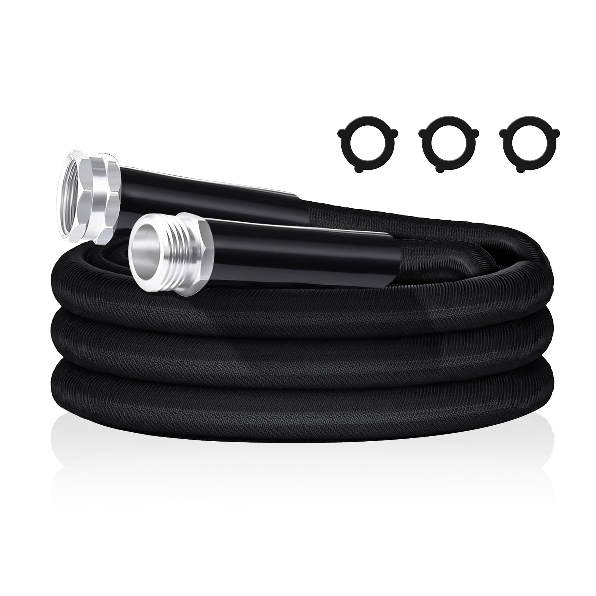 Reniteco Garden Hose, Flexible Lightweight Water Hose, Burst & Crush Resistant, Ideal for All-Season Outdoor Use, Kink & Tangle Free, Rust Proof - 2025 Upgraded Model (5 FT)
