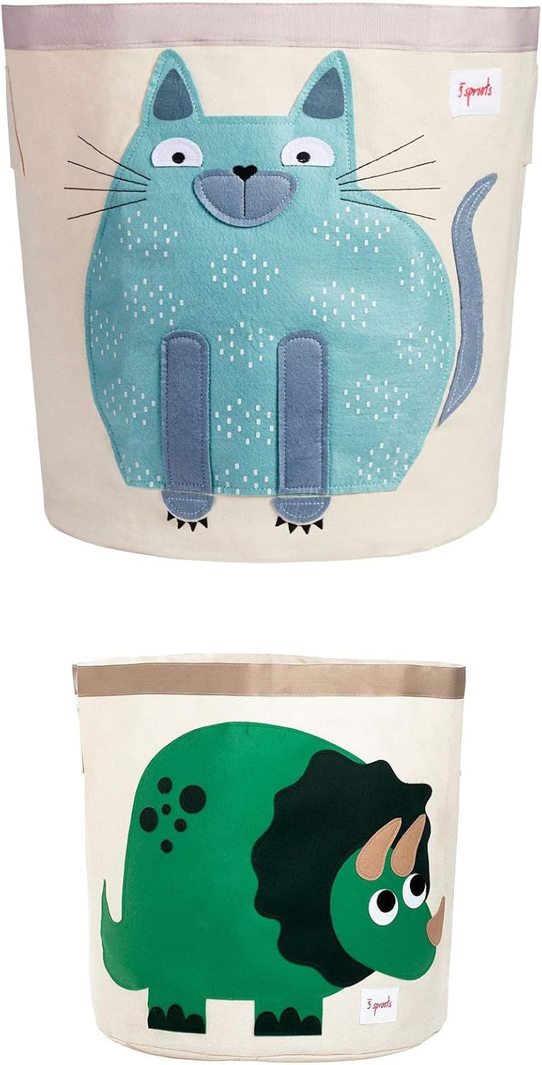 3 Sprouts Baby/Toddler Canvas Storage Bin Laundry Toy