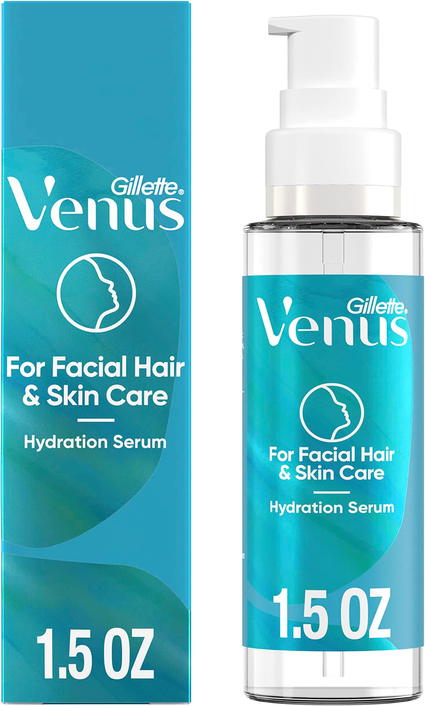 Facial Hydration Serum with a Touch of Hyaluronic Acid, 1.5 oz Bottle, Use Post Dermaplaning Tool, Dermaplaning Moisturizer, Dermaplane Oil, Dermaplane Moisturizer, Pre Eyebrow Razor