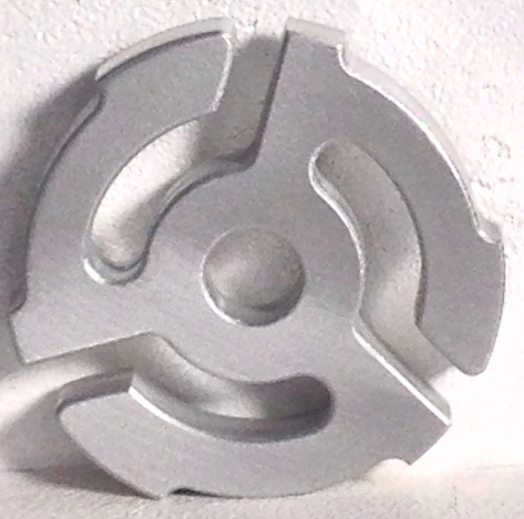 Spinners Triskelion Spiral Turntable Adapter All New Polished Aluminum