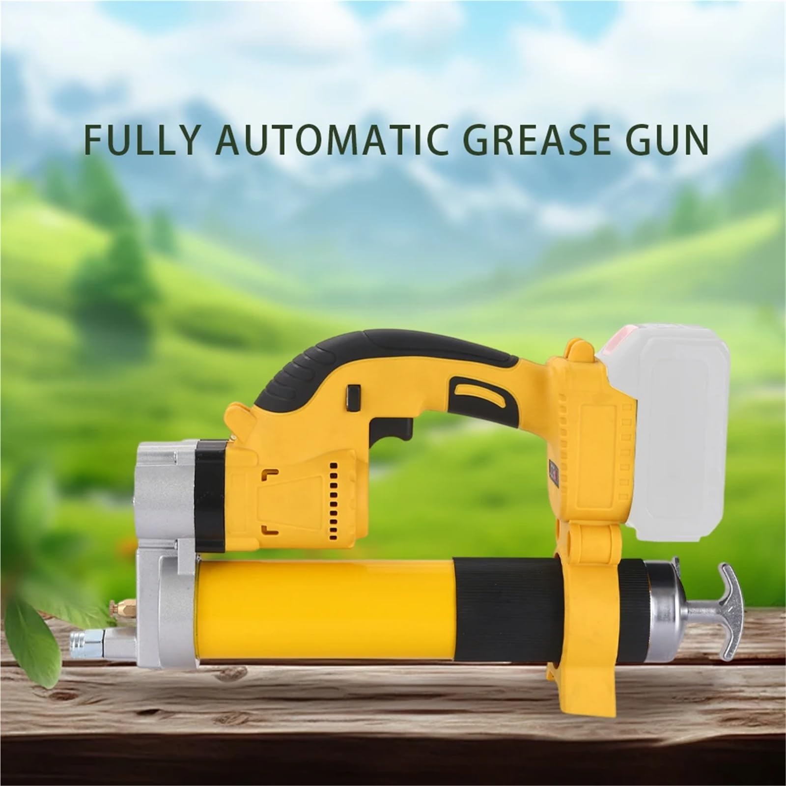 Pistola de engrase portátil automática con motor sin escobillas de 21 V y batería de litio for rellenar cartuchos y realizar el mantenimiento de su coche.(Blauw)