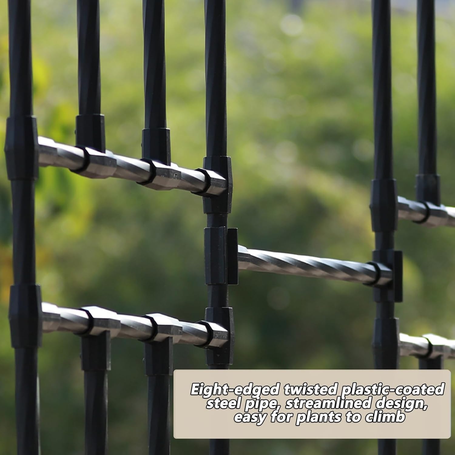 Half Rose Arch, Weatherproof Half Side Wall Arch Trellis Pergola, Climbing Plants Garden Arch, for Flowers/Fruits/Vegetables(Black,0.6x2.4x0.4m)