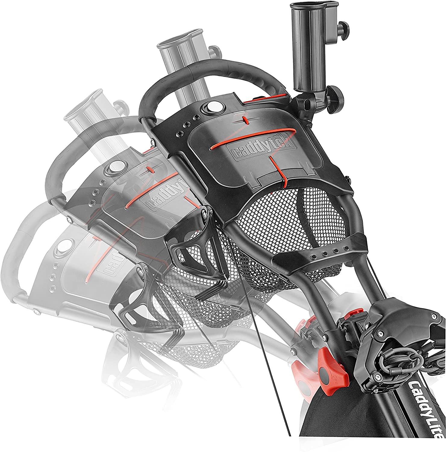 CADDYTEK Facil-plegable Carrito de golf 3 Rueda empuje cart , verde lima