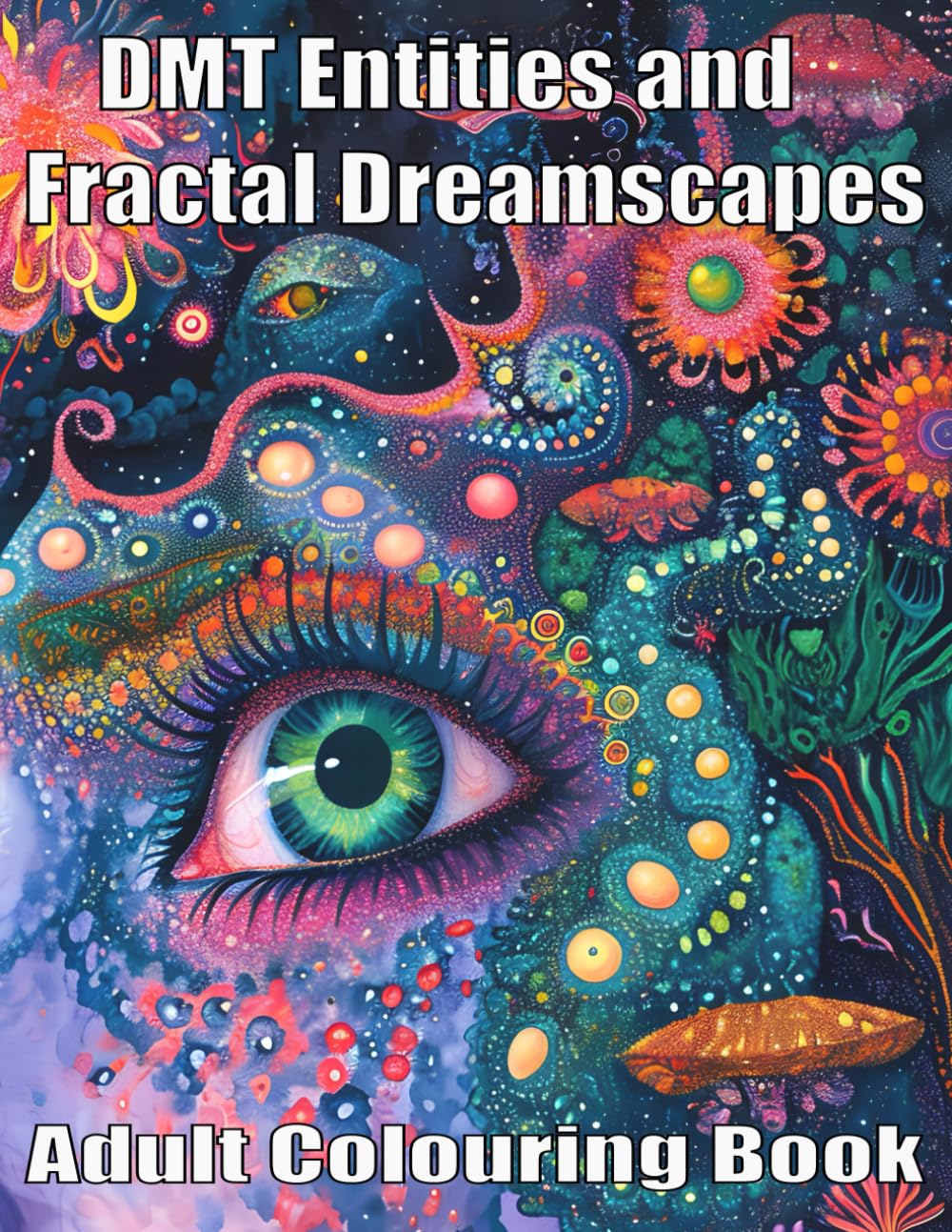 DMT Entities and Fractal Dreamscapes: Adult Colouring Book