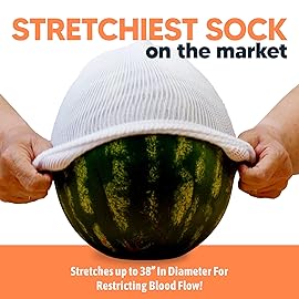 Viasox EasyStretch Diabetic Socks for Men & Women, Non Binding Top, Seamless Toe, Loose Fit (Black, Large)