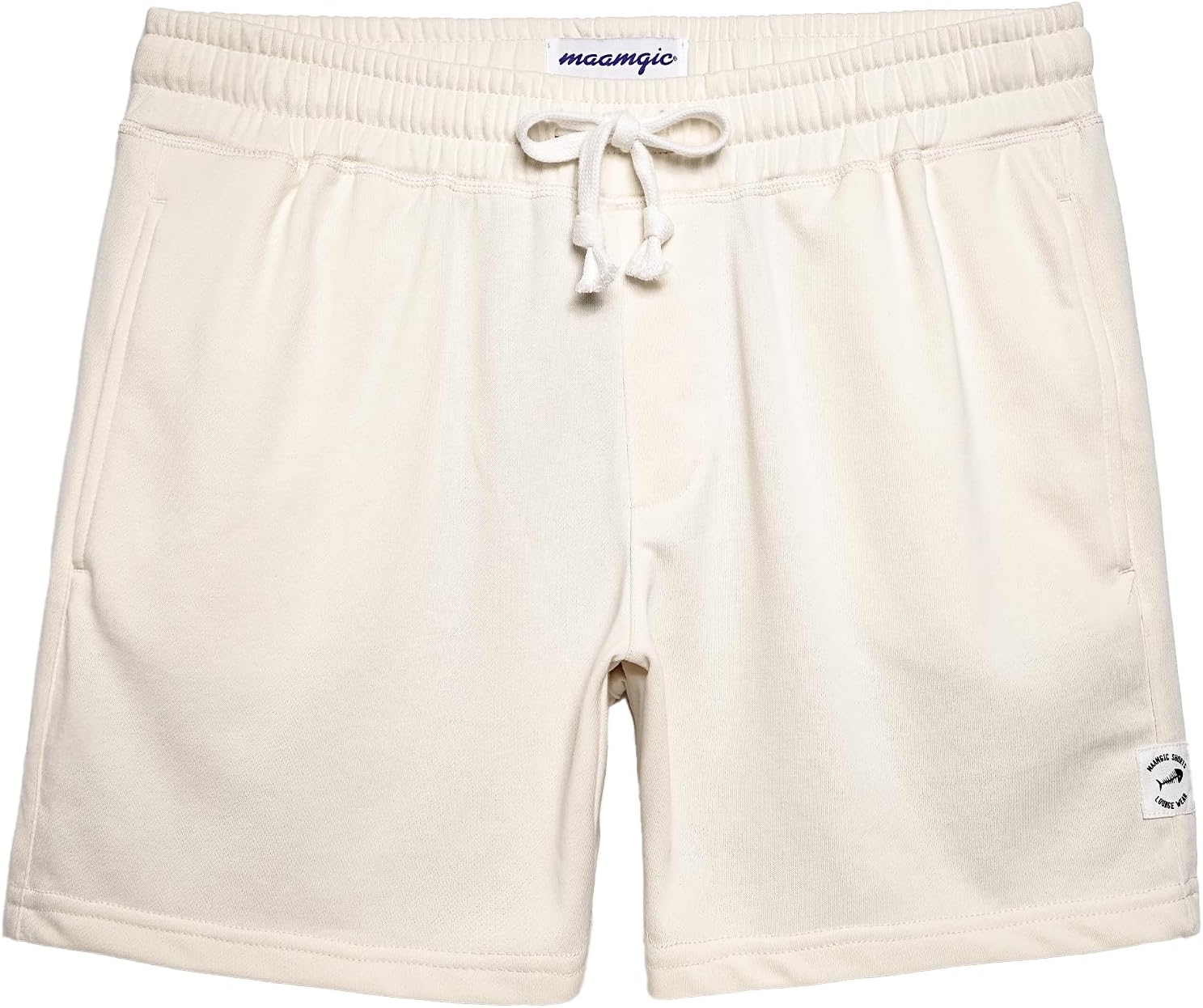 maamgic Mens Athletic Gym Shorts 5/7" Elastic Waist Casual Pajama Pocket Jogger Men Workout Short Pants