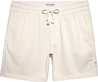 maamgic Mens Athletic Gym Shorts 5/7" Elastic Waist Casual Pajama Pocket Jogger Men Workout Short Pants