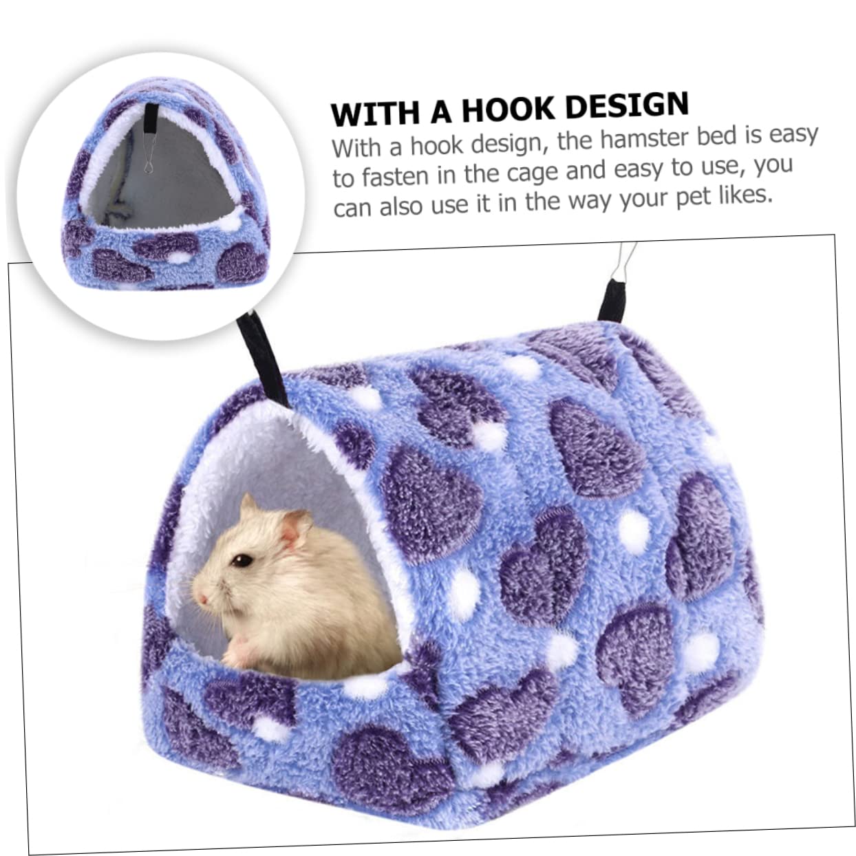 ABOOFAN 5stücke Hängematte Für Kleine Haustiere Winterliche Warme Hamsterhängematte Aus Weichem Material Geeignet Für Hamster Zwerghamster Frettchen Und Ratten Inklusive Aufhängung