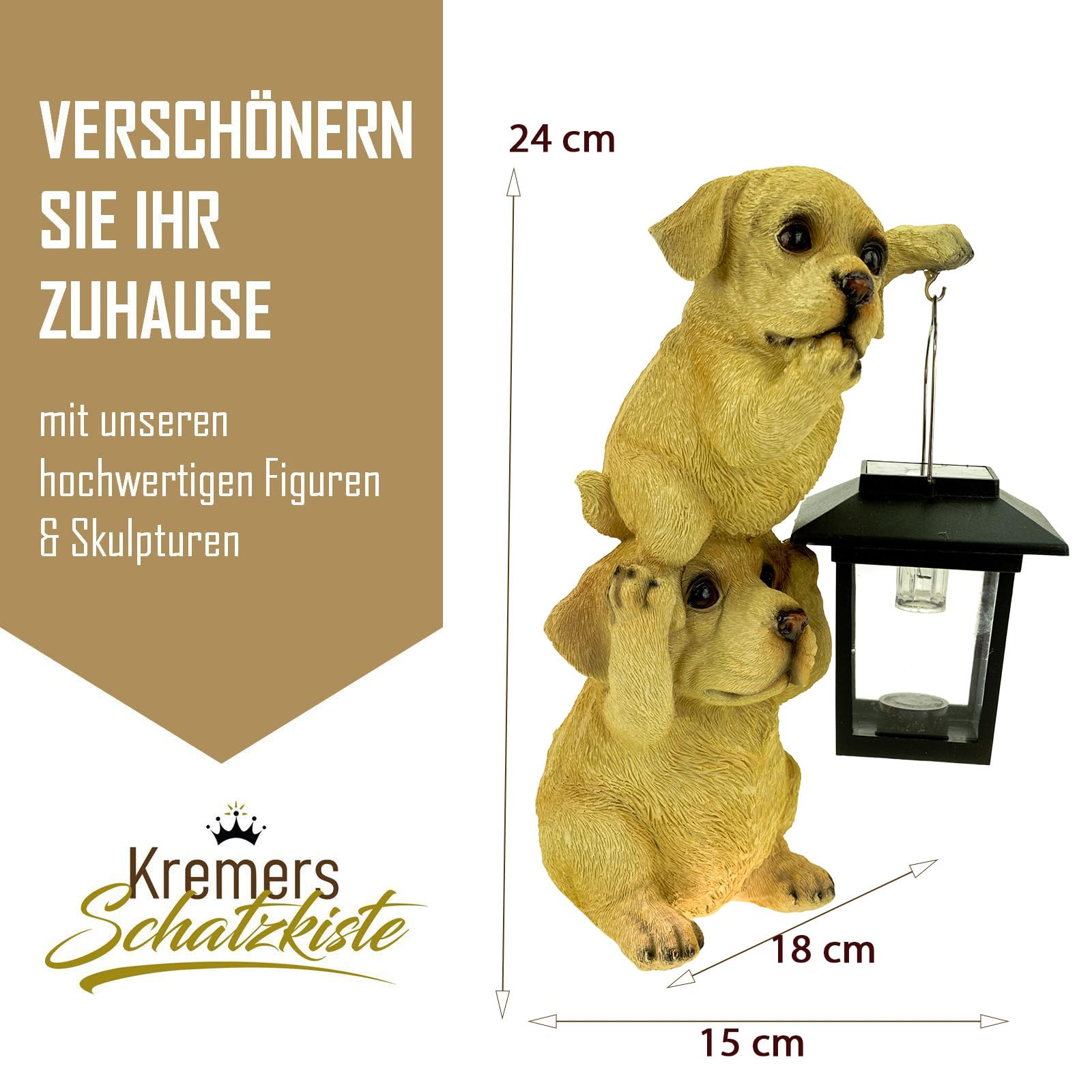Design Toscano Cane Golden Labrador Retriever Statua da Giardino, poliresina, Giallo, 38 cm