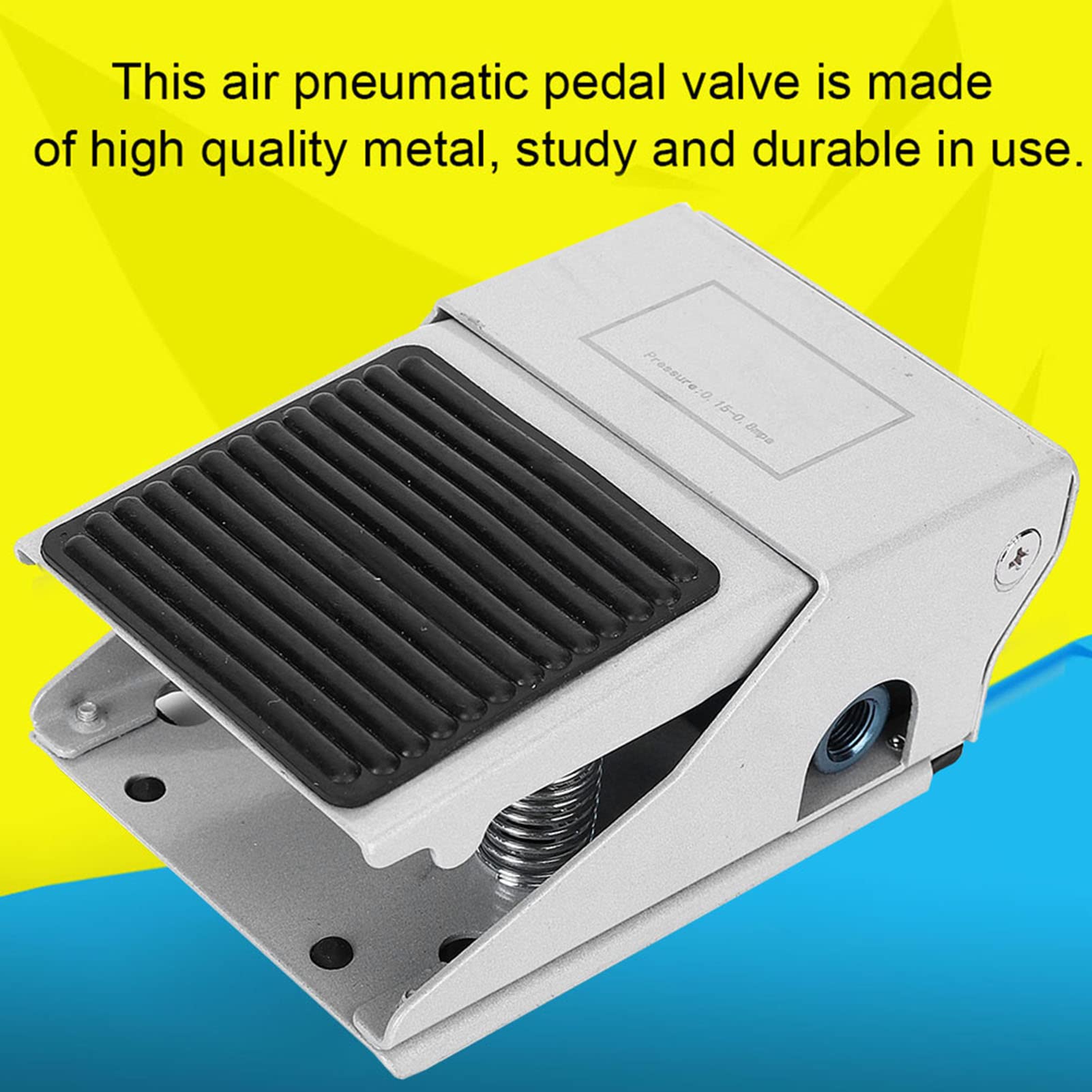 Interruttore della Valvola a Pedale Pneumatica Filettata G1/4 a 3 Vie e 2 Posizioni per Saldatrici e Attrezzature Industriali