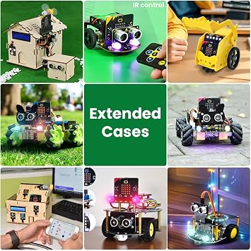 KEYESTUDIO Single BBC Micro:bit V2.2 Board for Microbit v2 | Makecode and Python Programming (not Include Micro USB Cable and Battery Holder)