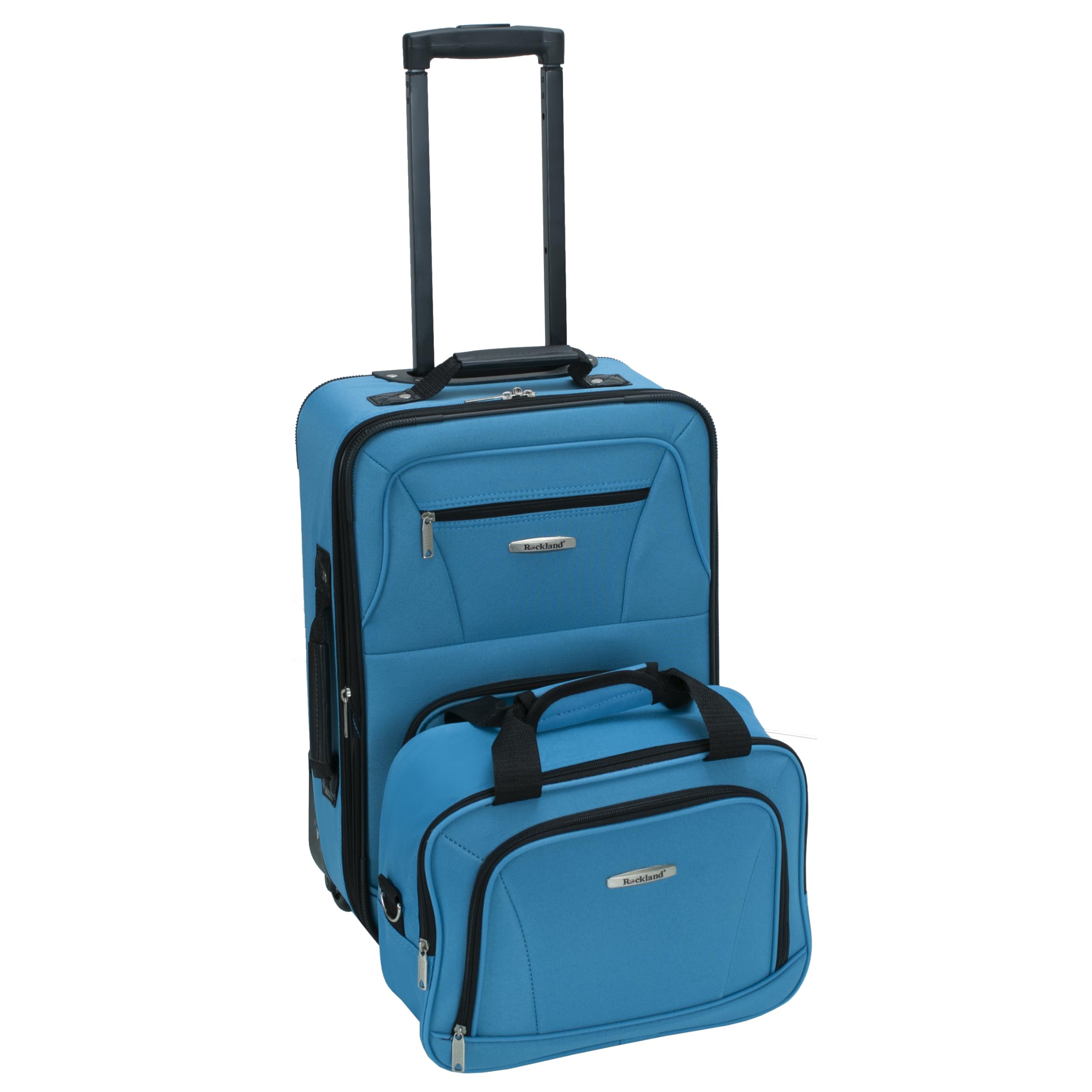 RocklandFashion Softside Upright Luggage Set, Color, One Size, Fashion Softside Upright Luggage Set