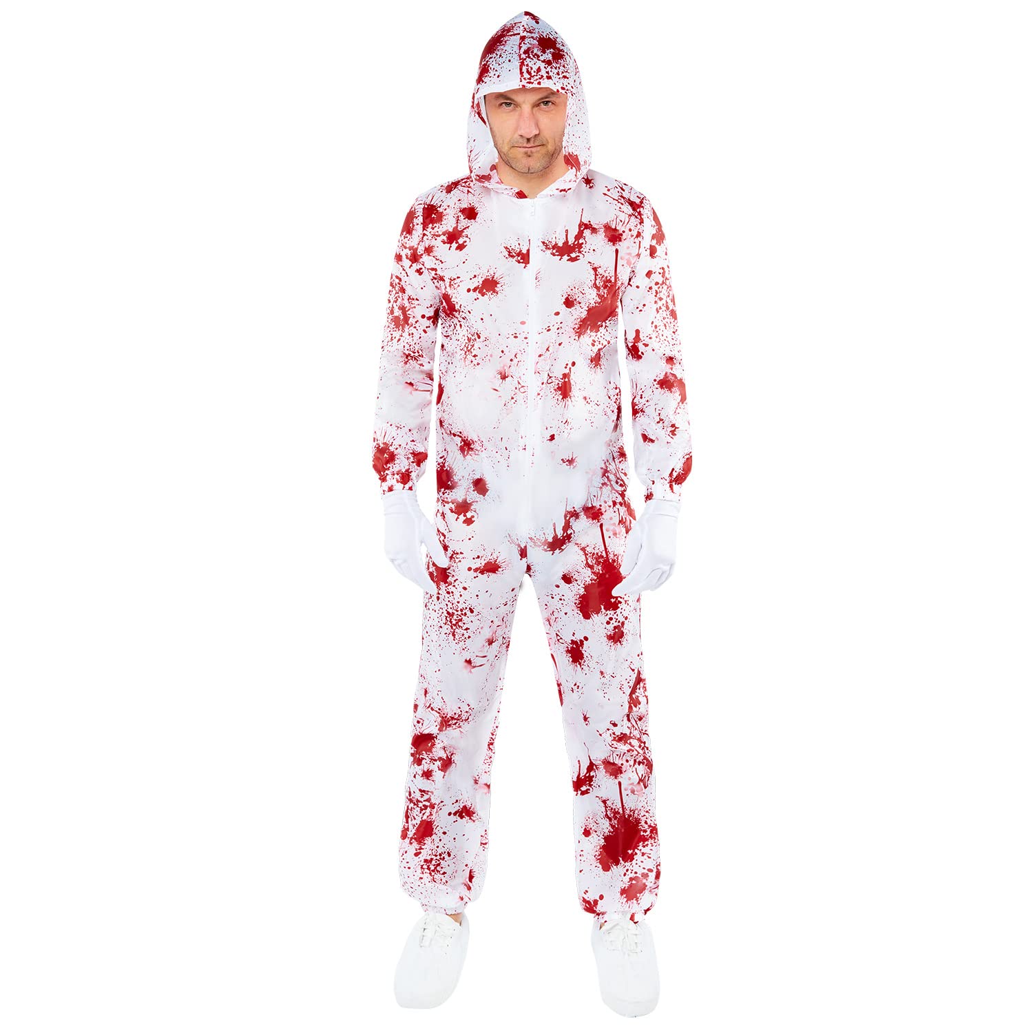 amscan 9917968 Adult Mens Bloody Crime Scene Inspector Costume Fancy Dress Costume (Chest size: 50")