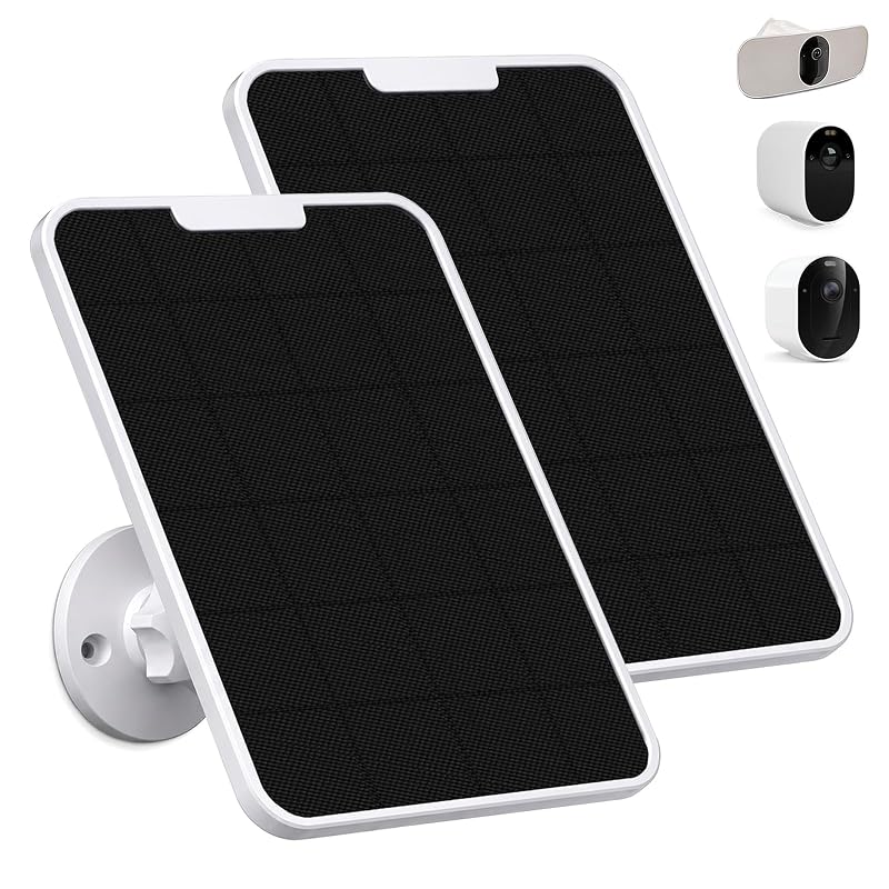 Kit com 2 Painéis Solares de 4 W para Câmeras Arlo Pro, Essential, Ultra e Go2 com Adaptadores