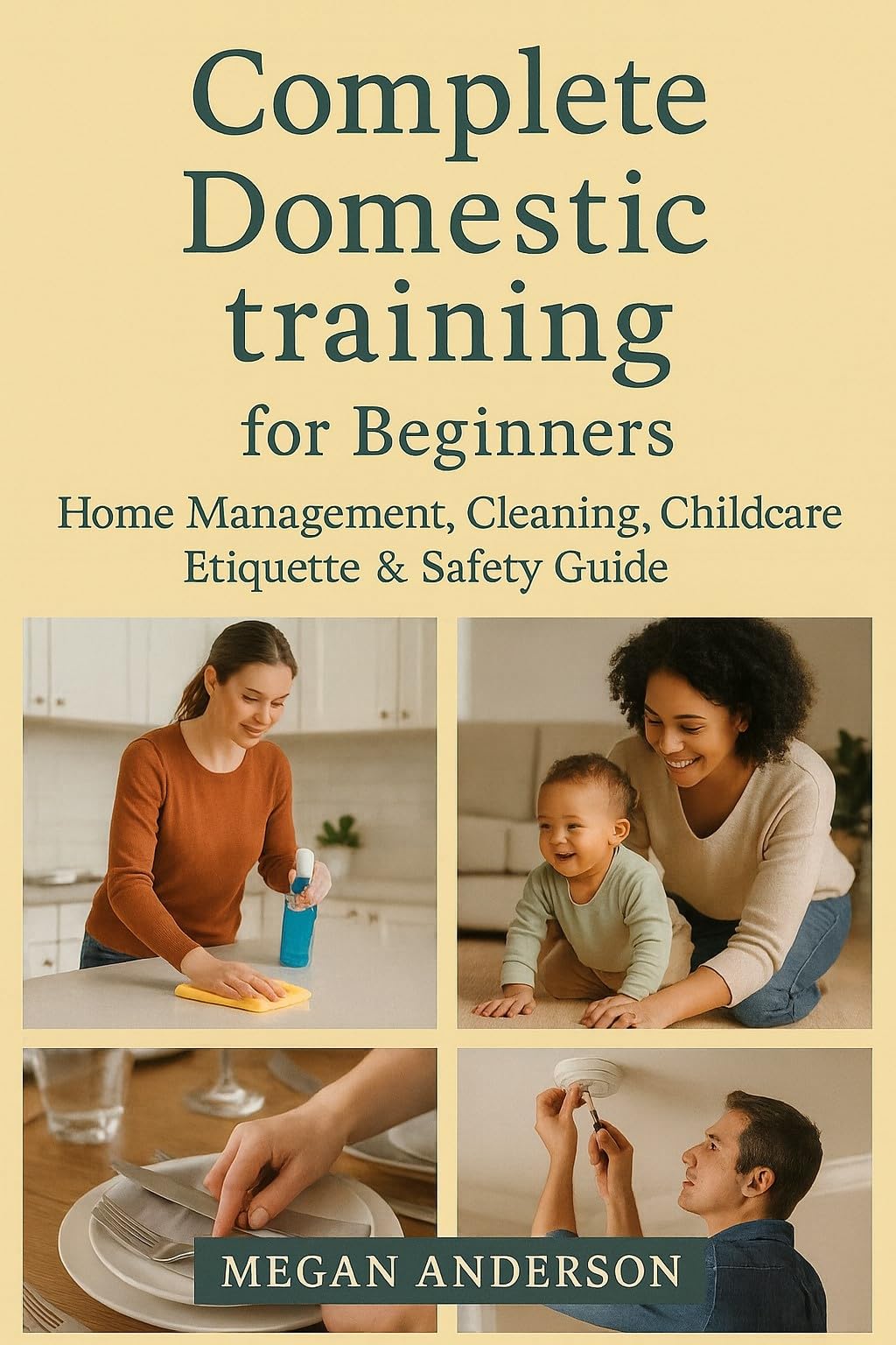 Complete Domestic Training Handbook for Beginners: Home Management, Cleaning, Childcare, Etiquette & Safety Guide