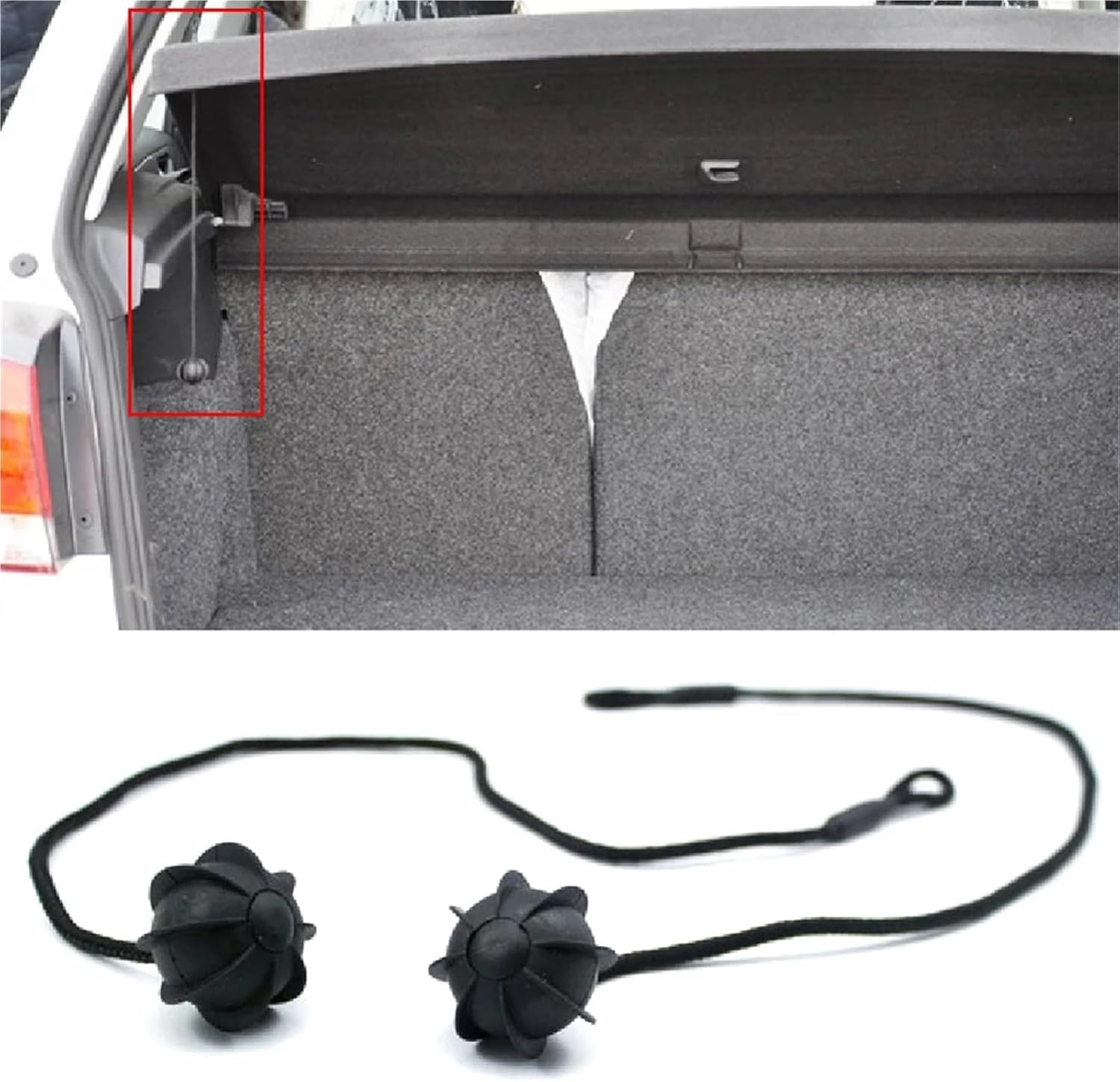 Car Trunk Rope, for Golf R32 R20 Car Trunk Lid Lanyard Rear Trunk Parcel Shelf String Clips Holder Pivot Cord