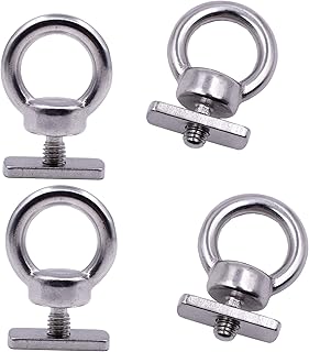 YYST Kayak Track Mount Tie Down Eyelet to Hold Your Bungee Cord or Ropes Up to 0.5" - No Track -Don't use for Anchoring