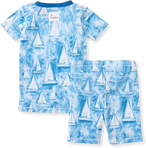 Miniatura 158 de Burt's Bees Baby Pijama para niña, 2 piezas, camiseta de manga larga y pantalones de algodón orgánico