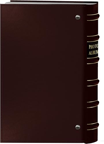 Miniatura 2 de Pioneer Photo - Álbum de fotos con 204 bolsillos para impresiones de 4 x 6 pulgadas, cuero regenerado burdeos con cubierta dorada
