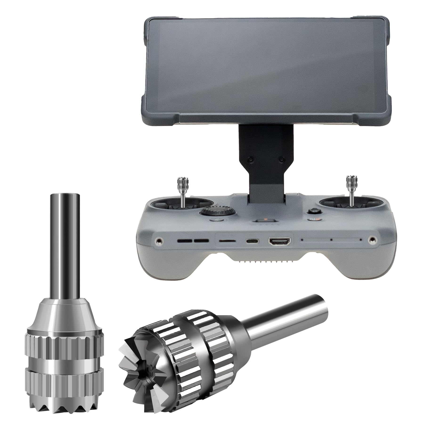 Mavic 4 Pro Control Sticks, Drone Joysticks for DJI RC Pro 2, Remote Controller Rocker Stainless Steel Thumb Rocker (1 Pair)