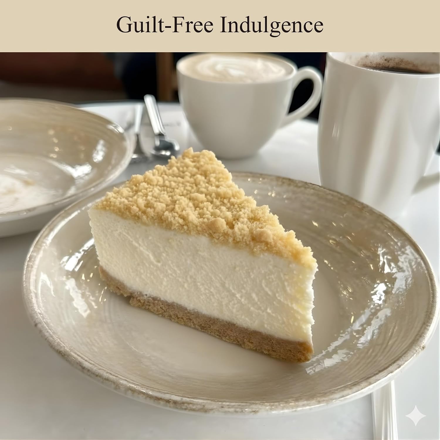 ANDY ANAND CHOCOLATIER Sugar-Free Gourmet Apple Streusel Cheese Cake 9" 2.8 lbs. Keto & Diabetic Friendly, No Added Sugar. Real California Cream Cheese, Artisan, Halal, Vegetarian, Reusable Tray