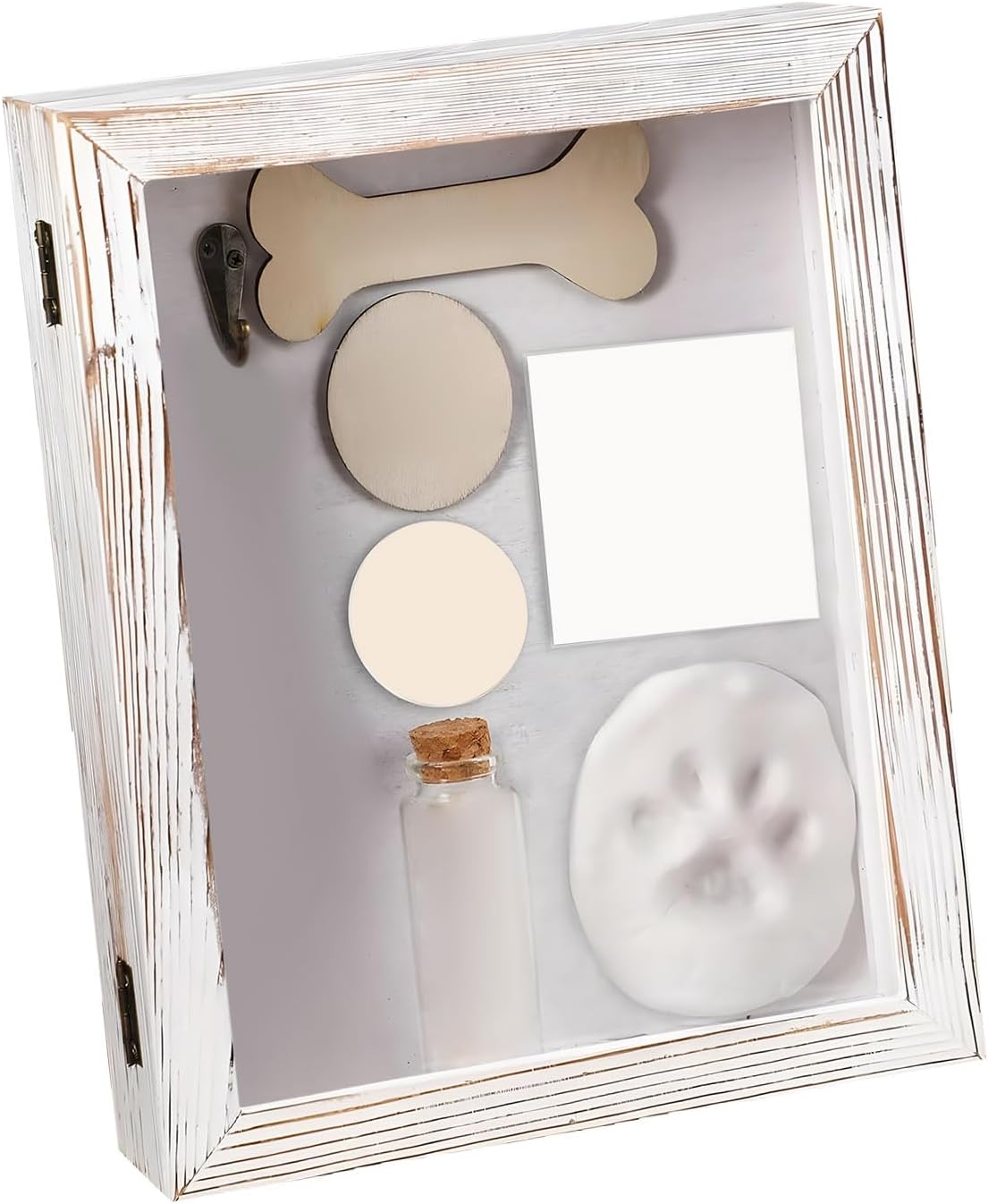 hejhncii Customizable Pet Artifact Frame with Removable EVA Backing for Photo Arrangement and Message Writing Pet Hair Artifact Frame