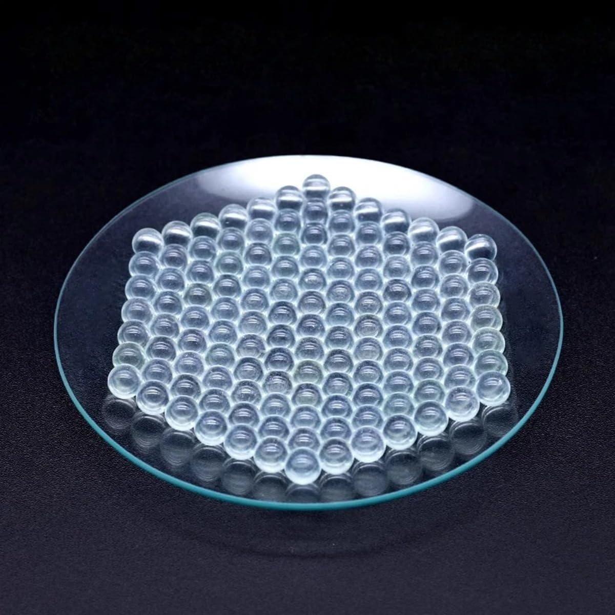 Lot de 1000 Pierres en Verre Transparent Anti-ébullition De 3 Mm, Perles en Verre Sodocalcique, Perles De Mélange De Peinture Transparentes, Pierres Bouillantes à Billes De Laboratoire