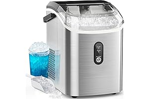 COWSAR Nugget Ice Maker Countertop- Chill Out Your Summer with Crunchy Nugget Ice